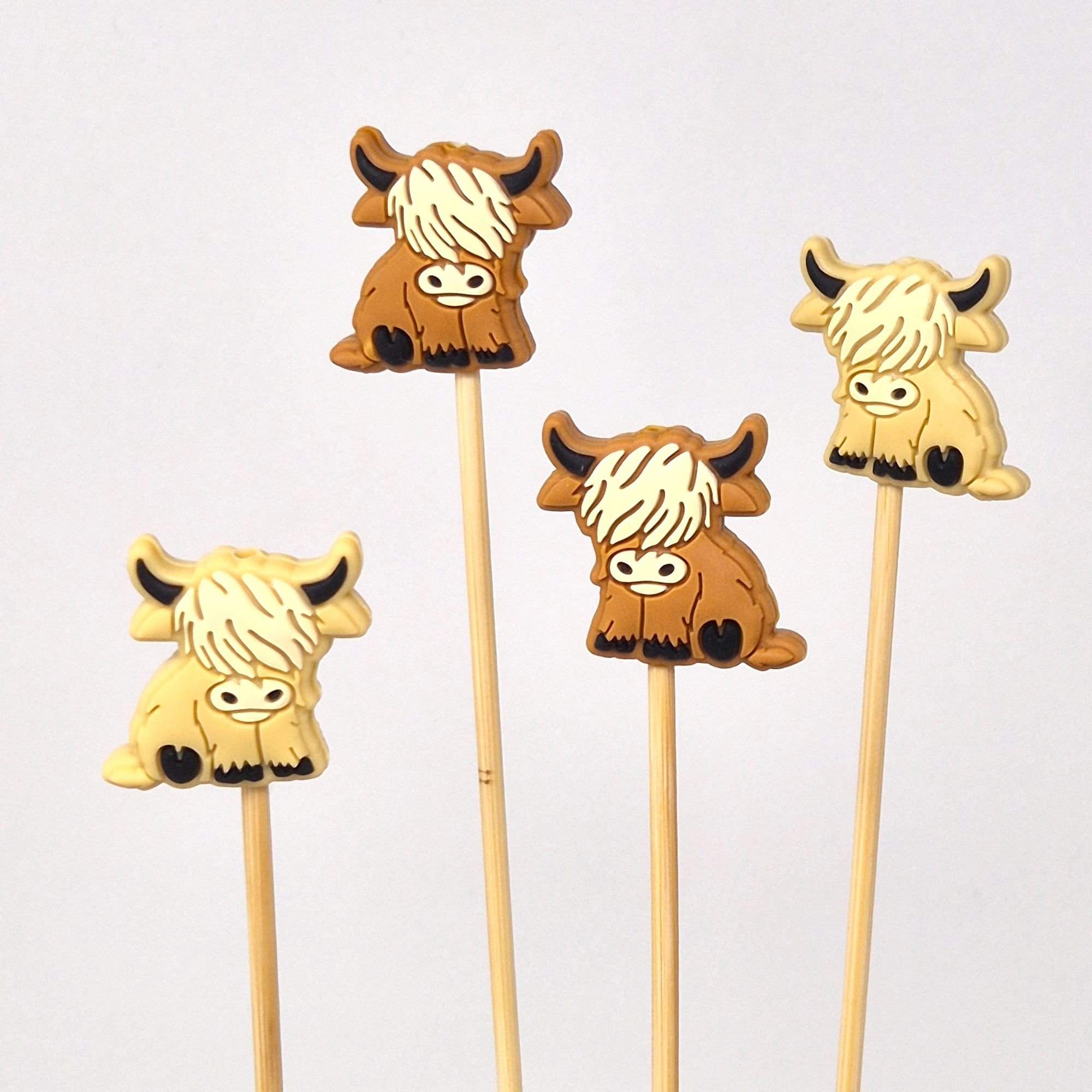 Yaks in beige und braun